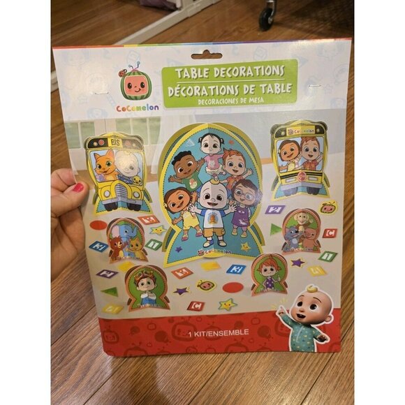 Cocomelon Birthday Party Supplies Custom Banner Candle Table Decorations NEW - Picture 6 of 7